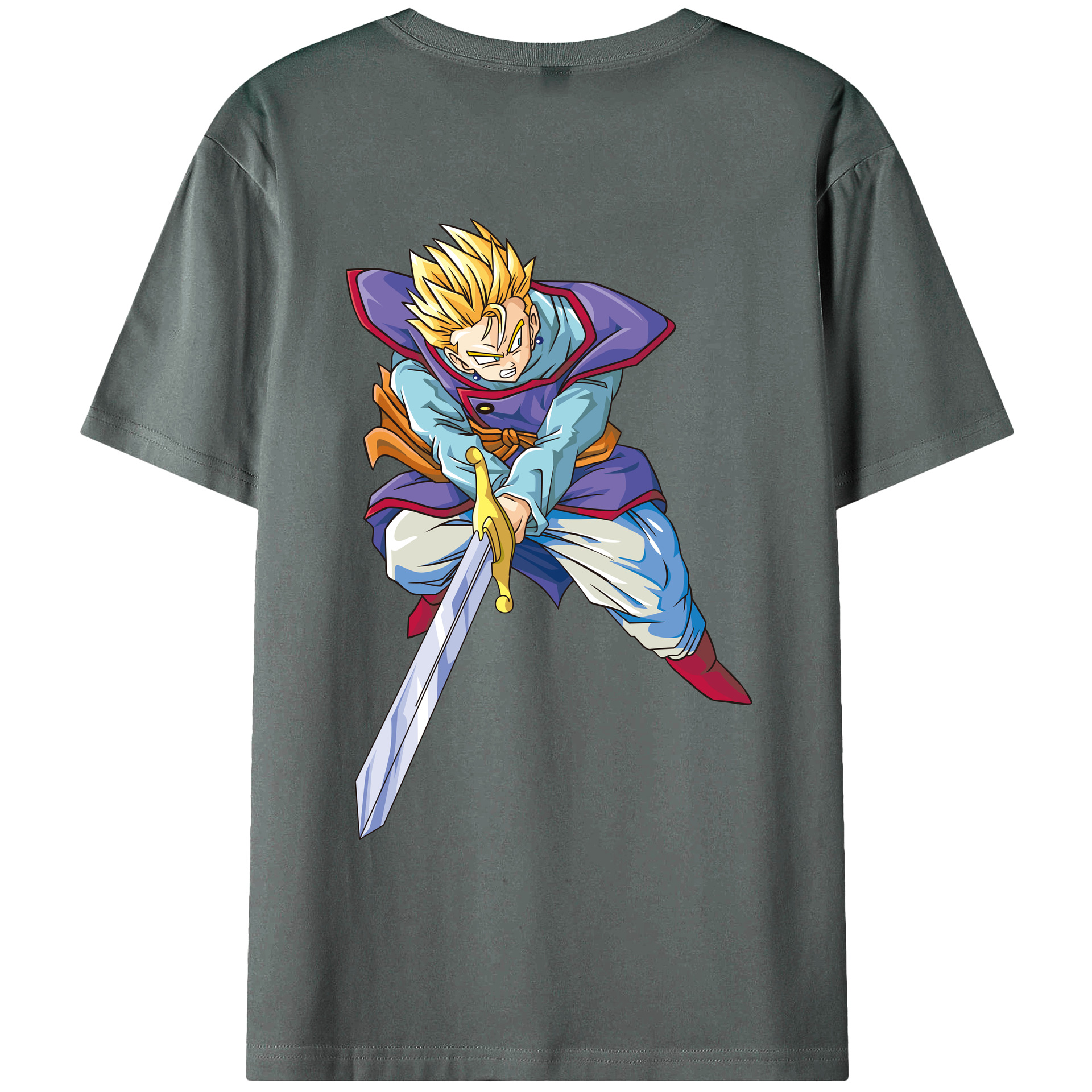 （画像用） ドラゴンボール DRAGON BALL 綿100％ メンズ半袖Tシャツ（バックプリント） 通気性